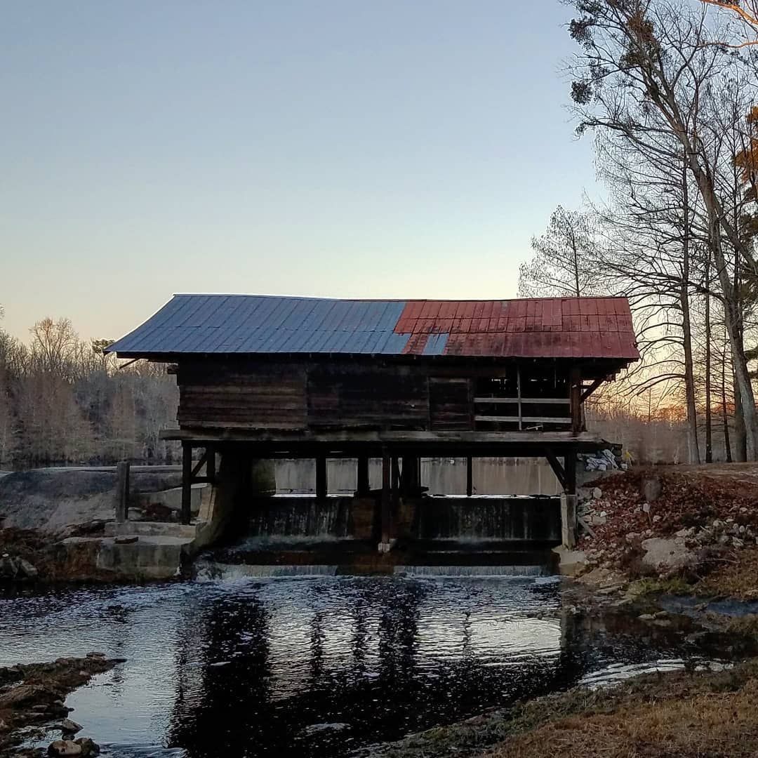 Temporary lower water levels at Boney Mill Pond